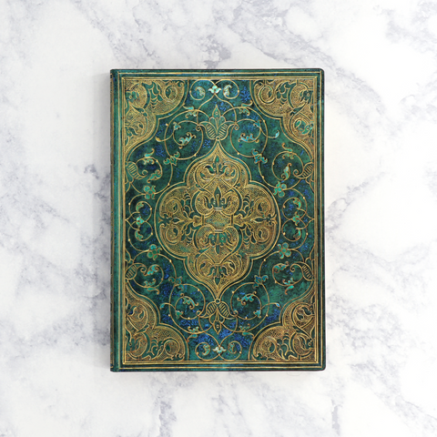 Turquoise Chronicles Unlined Midi Softcover Journal