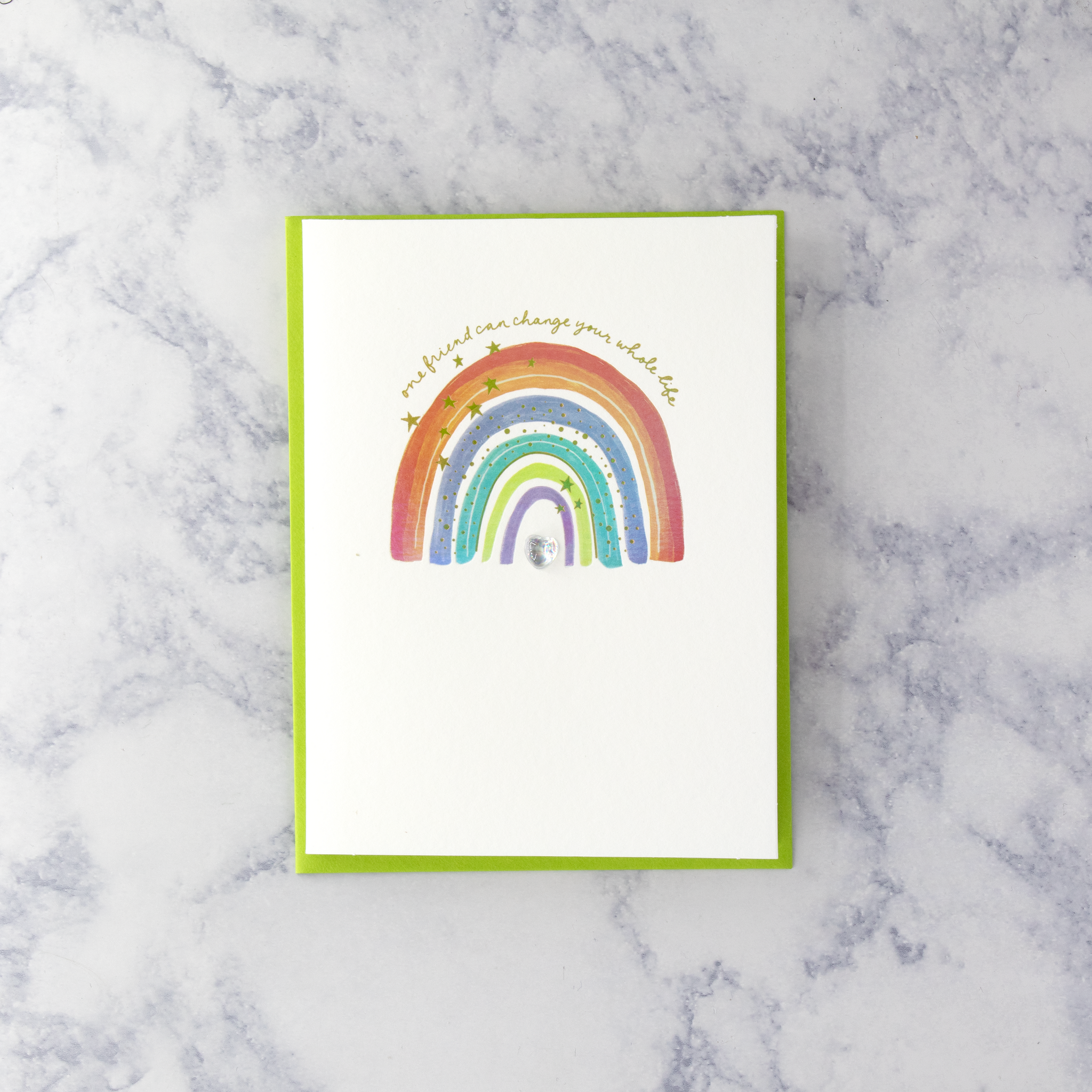 Rainbow "One Friend" LGBTQIA+ Friendship Card