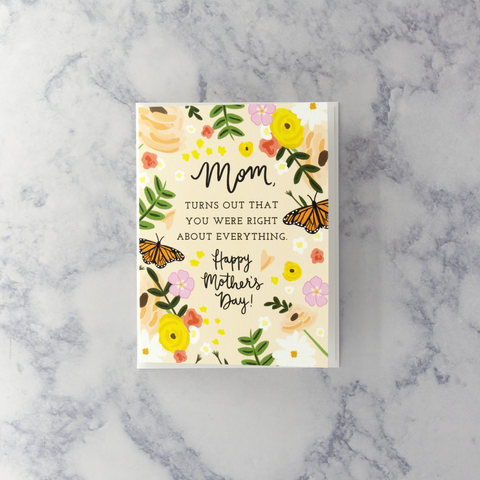 "Right About Everything" Mother's Day Card