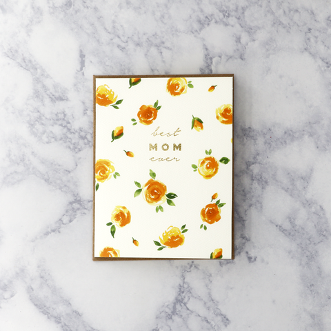 Roses "Best Mom Ever" Mother's Day Card