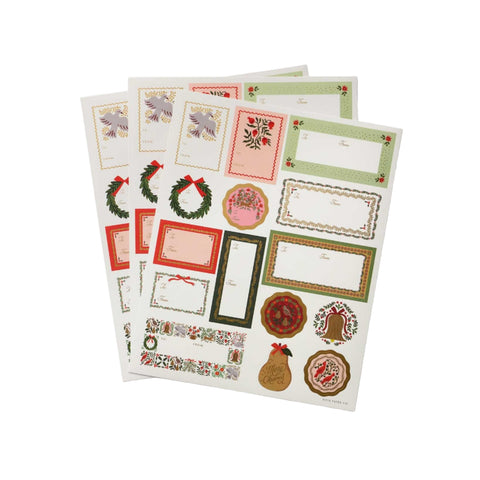 Christmastide Christmas Sticker Labels (Set of 45)
