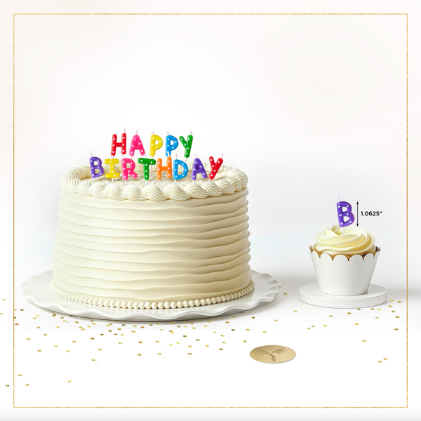 "Happy Birthday” Toothpick Birthday Candles (Set of 13)
