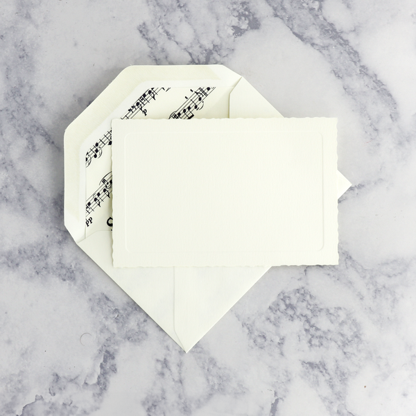 Sheet Music "Vivaldi" Deckled Edge Boxed Notes (Set of 10)