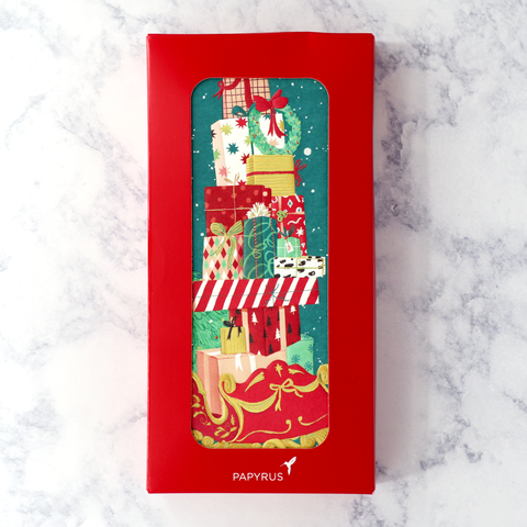 Sleigh With Gifts Boxed Christmas Cards (Set of 16)