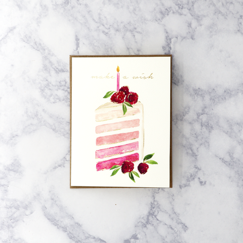 Slice Of Cake Birthday Card