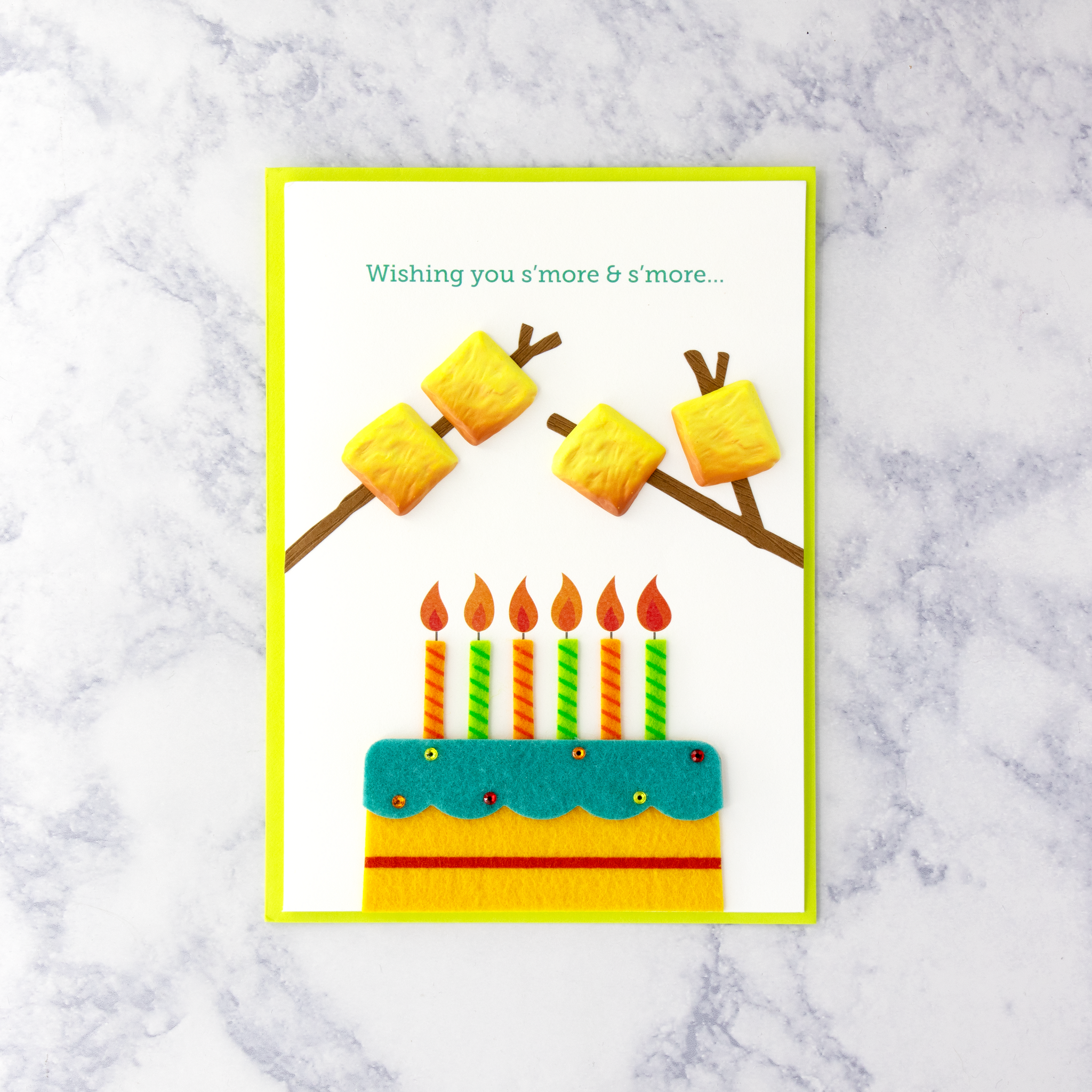 Handmade Smores Birthday Card