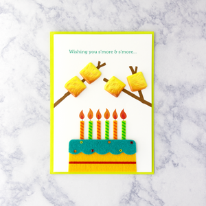Handmade Smores Birthday Card