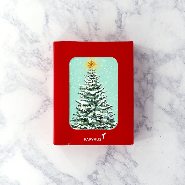 Snowy Tree Holiday Boxed Cards (Set of 20)
