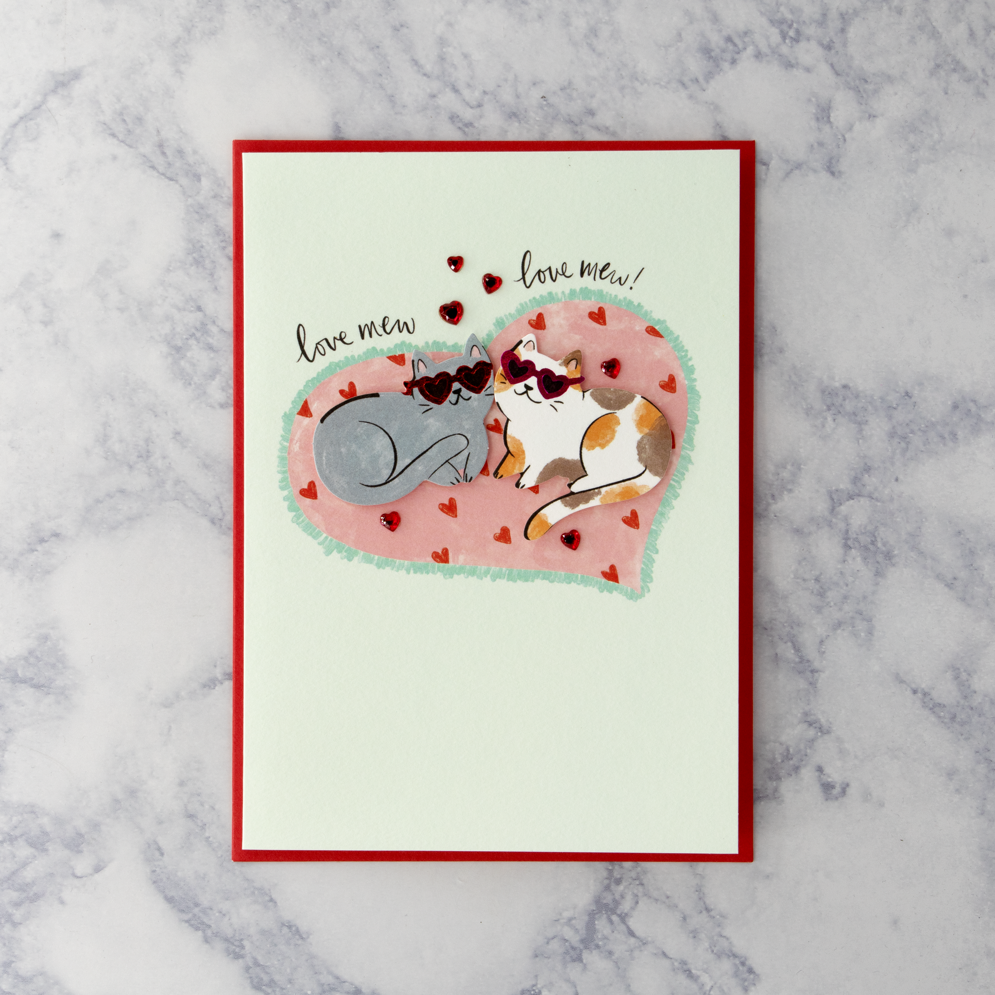 Snuggling Cats Valentine’s Day Card