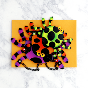 Spider Mobile Halloween Card