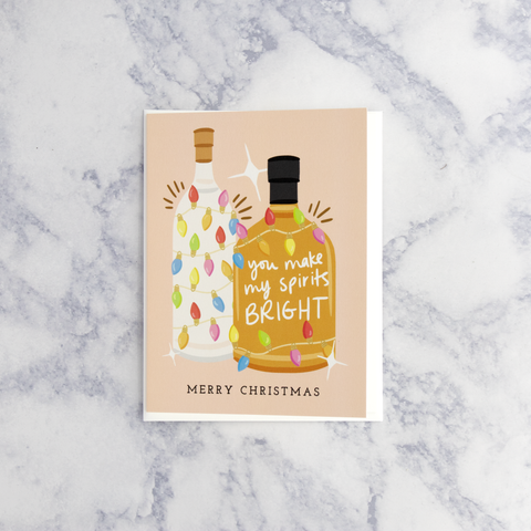 Spirits Bright Christmas Card