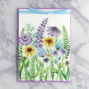 Spring Wildflowers Blank Card
