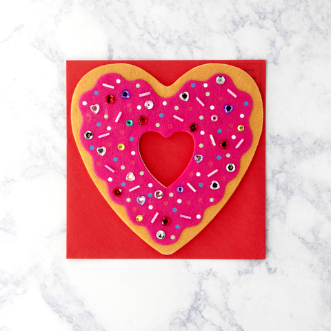 Sprinkled Donut Valentine’s Day Card