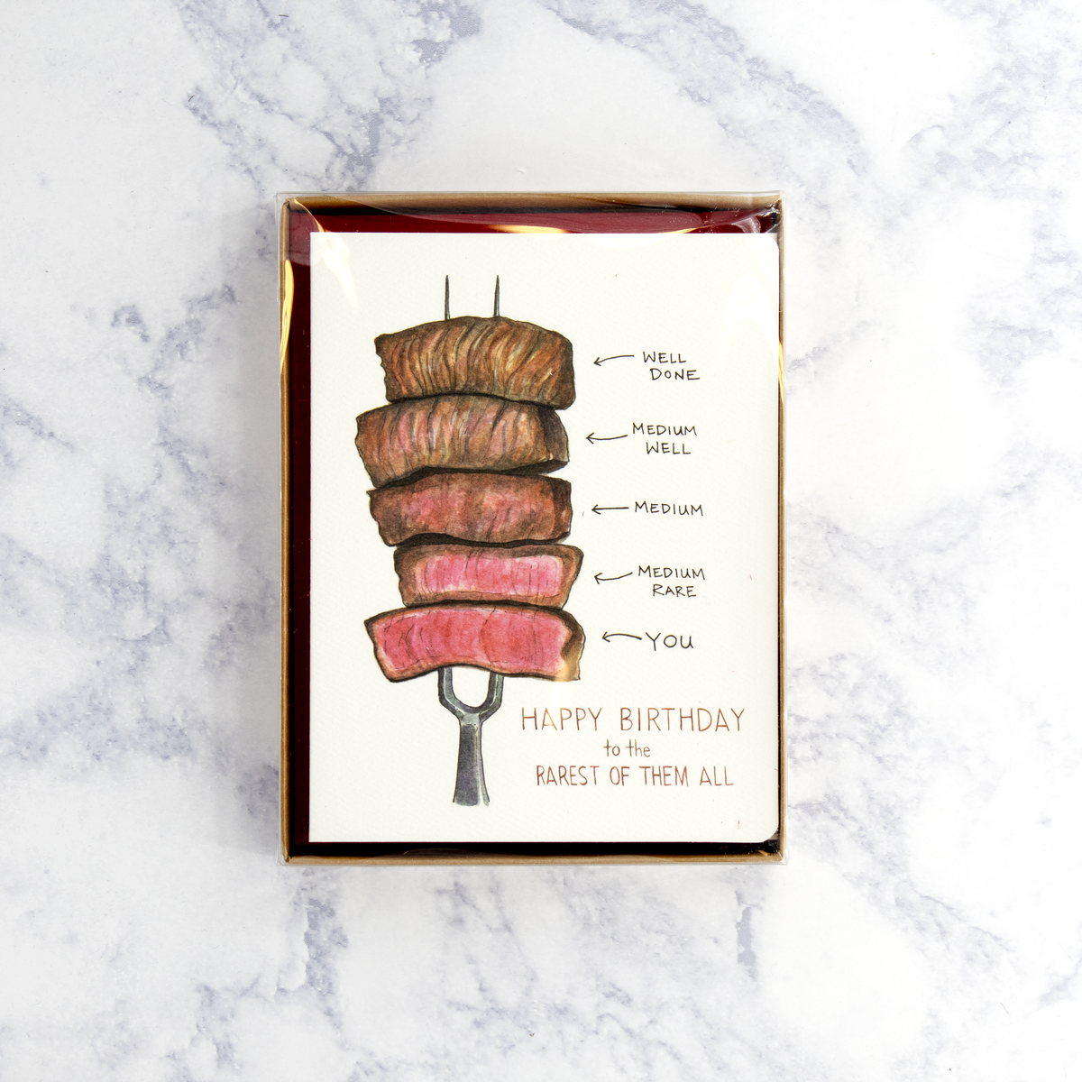 Steak Birthday Boxed Notes (Set of 6) – Bonsai Paper Co.