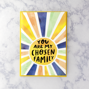 Sun "Chosen Family" LGBTQIA+ Friendship Card