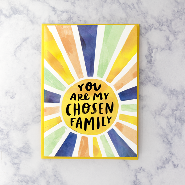 Sun "Chosen Family" Friendship Card