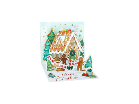 Pop-Up Gingerbread Mini Gift Enclosure Christmas Card