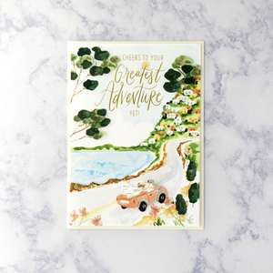 Illustrated "The Greatest Adventure" Wedding Card