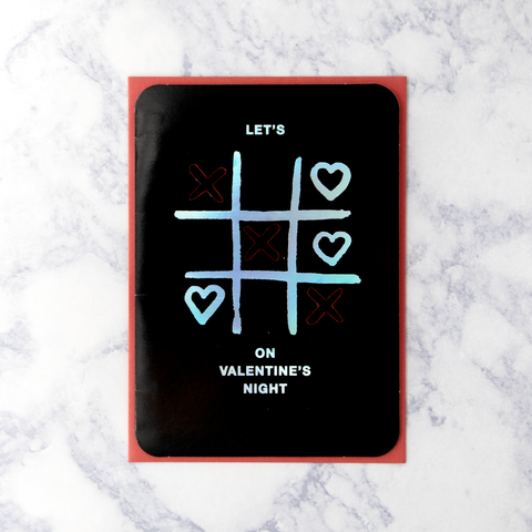 Tic Tac Toe Valentine’s Day Card