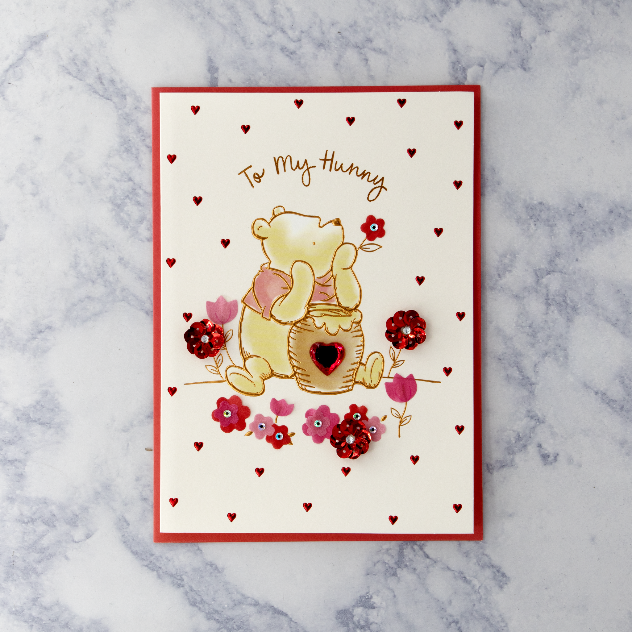 “To My Hunny” Winnie The Pooh Valentine’s Day Card