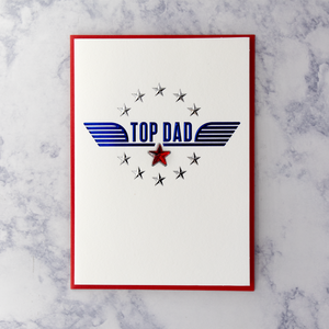 Top (Maverick) Dad Father's Day Card (Dad)