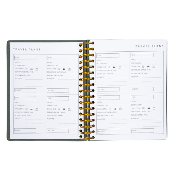 "Focused" 2024-2025 12 Month Leather Planner