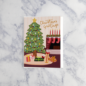 Tree Scene Christmas Card