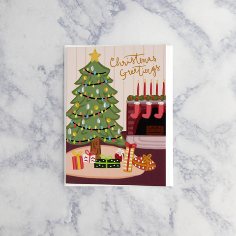 Tree Scene Christmas Card