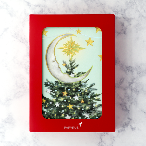 Tree Topper Christmas Boxed Cards (Set of 14)