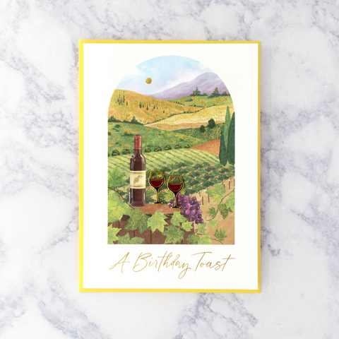 Vineyard View Birthday Card