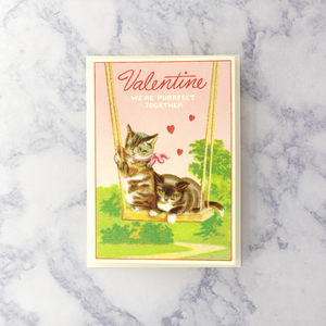 Vintage Cats Valentine's Day Card