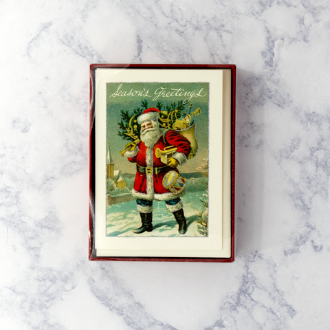 Vintage Santa Claus Christmas Boxed Notes (Set of 10)