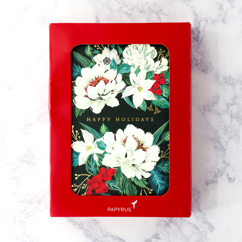 Vintage Florals Holiday Boxed Cards (Set of 14)