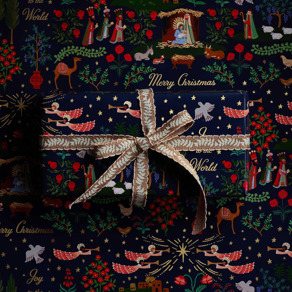 Nativity Scene Christmas Roll Wrap