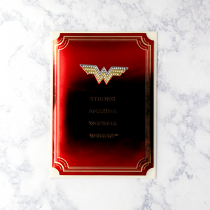 Wonder Woman Wearable Pin Mother's Day Card