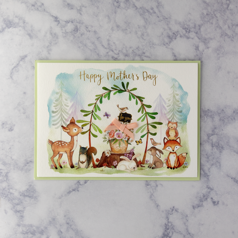 Woodland Critters Mother's Day Card (For Mom)