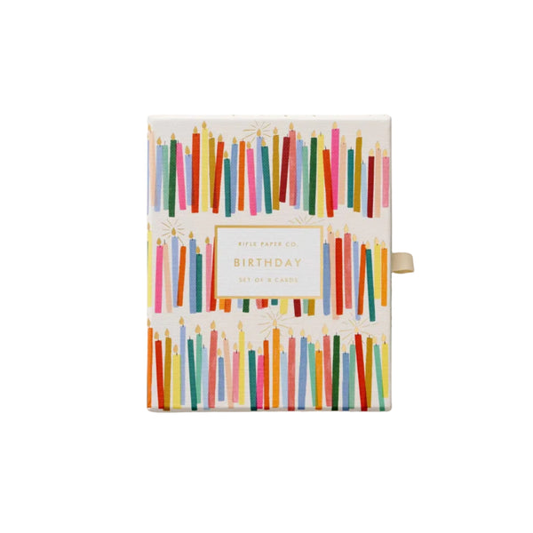 Colorful Candles Birthday Boxed Notes (Set of 8)