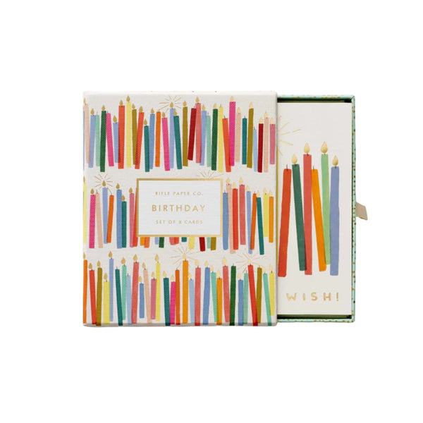 Colorful Candles Birthday Boxed Notes (Set of 8)