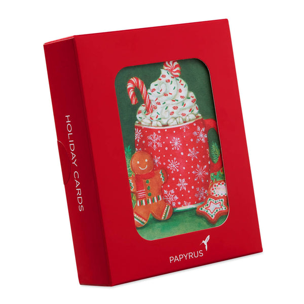 Hot Cocoa Mug Holiday Boxed Cards (Set of 20)