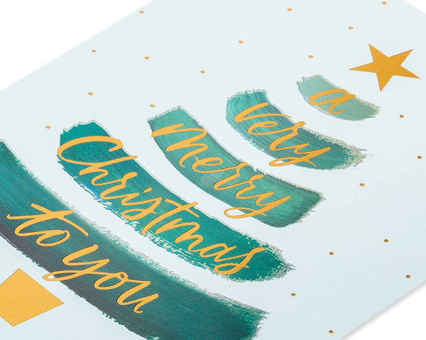 Brushstroke Trees Christmas Boxed Cards (Set of 14)