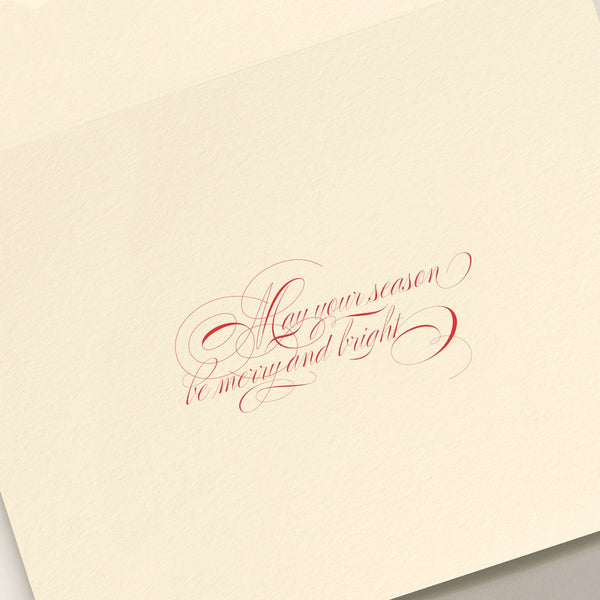 Embossed Santa's Sleigh Christmas Boxed Notes (Set of 10)