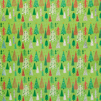 Modern Trees Christmas Roll Wrap