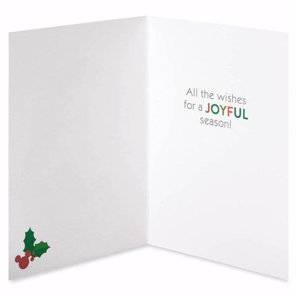 Mickey & Minnie Mouse Wreath Holiday Boxed Cards (Set of 14)