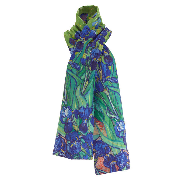 Van Gogh Irises Suede Scarf