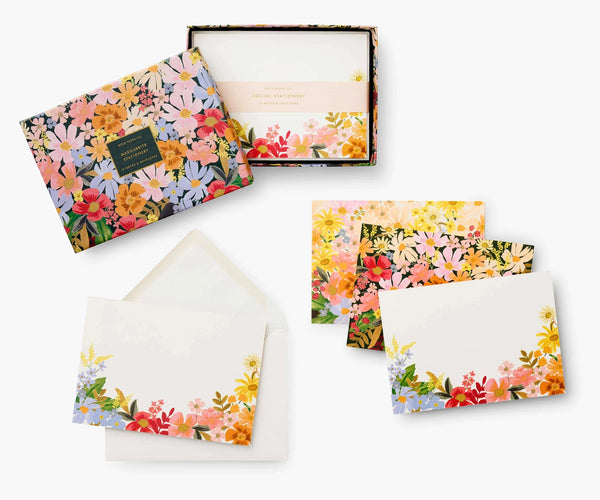 Marguerite Social Boxed Cards (Set of 12)