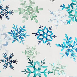 Scattered Snowflakes Christmas Roll Wrap