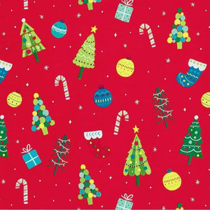 Double Sided Merry & Bright Christmas Roll Wrap