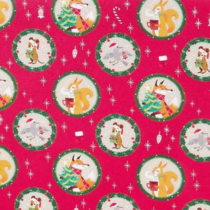 Forest Critter Friends Christmas Roll Wrap