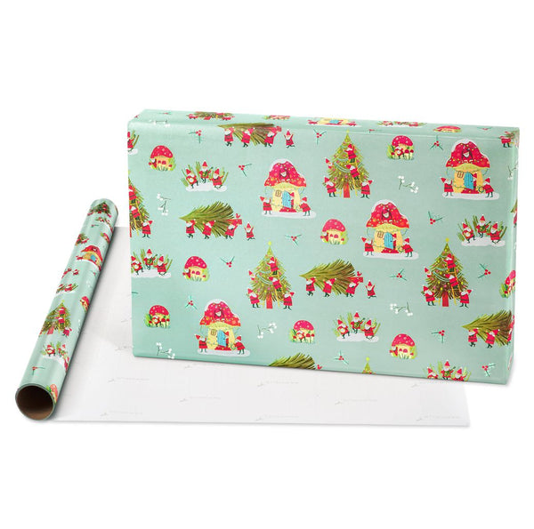 Gnomes Christmas Roll Wrap