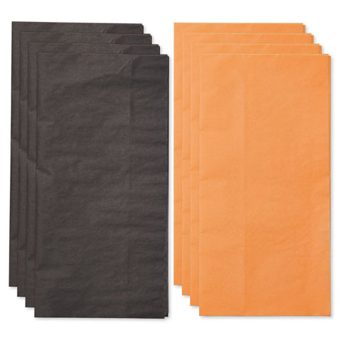 Orange & Black Halloween Bag Tissue Paper (Set of 8)